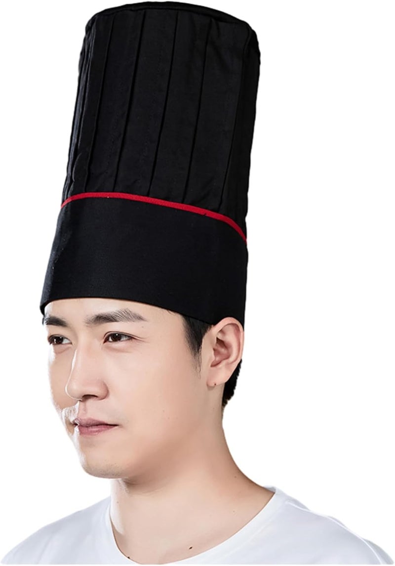 Hyzrz Tall Chef Hat Adult Adjustable Elastic Baker BBQ Grill Kitchen Cooking Chef Cap for Mother Father Day Birthday Gift - Image 2